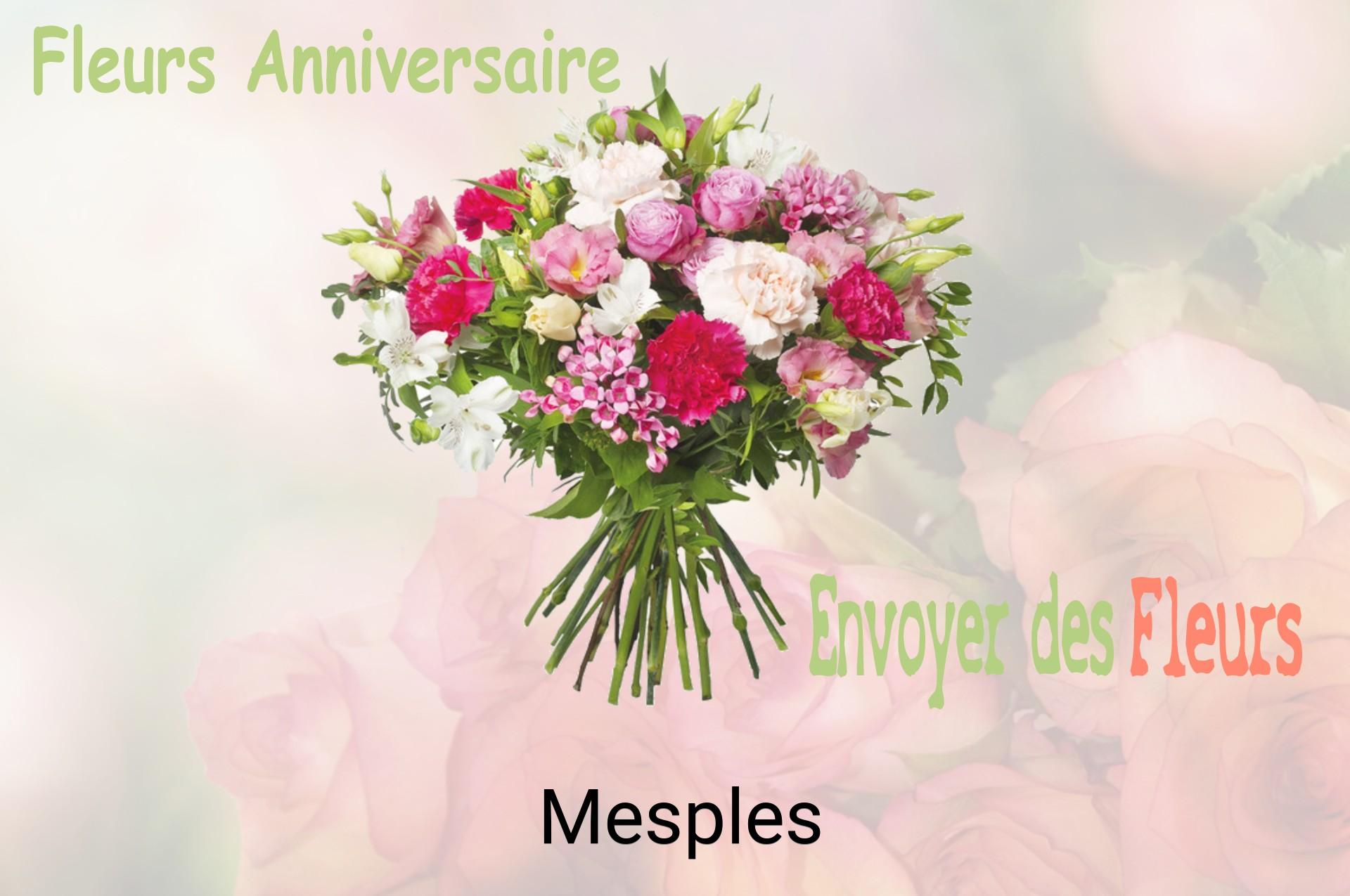 Bouquet de fleurs d’anniversaire livré à Mesples